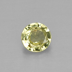 Granada grossulária verde natural 0,29ct, corte redondo, VVS-VS