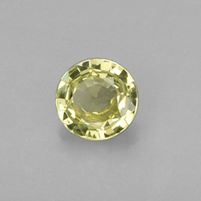 Granada grossulária verde natural 0,29ct, corte redondo, VVS-VS