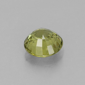 Granada grossulária verde natural 0,47ct, corte redondo, VS
