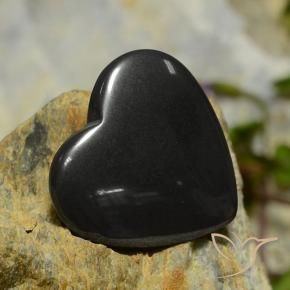 Hematita preto cinza Natural 22.81ct, Coração, Opaco