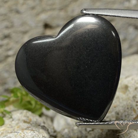 23.09ct Natural Cinza escuro Hematita, Coração, Opaco