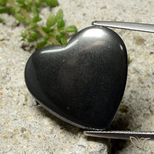 23.57ct Natural Cinza escuro Hematita, Coração, Opaco
