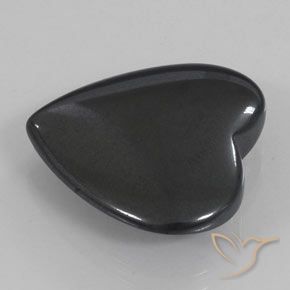 Hematita cinza médio Natural 22.84ct, Coração, Opaco