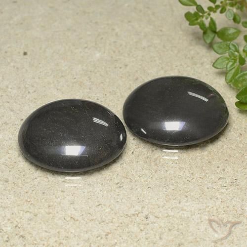Pedras preciosas de Hematita Cinza prateado natural de 79.32 ct, Redondo, Opaco