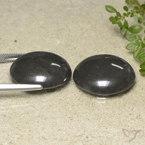 Pedras preciosas de Hematita Cinza prateado natural de 79.32 ct, Redondo, Opaco