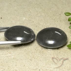 Pedras preciosas de Hematita Cinza escuro natural de 65.25 ct, Redondo, Opaco