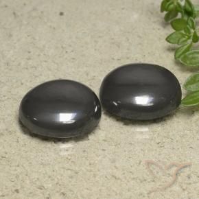 Pedras preciosas de Hematita Cinza escuro natural de 40.08 ct, Redondo, Opaco