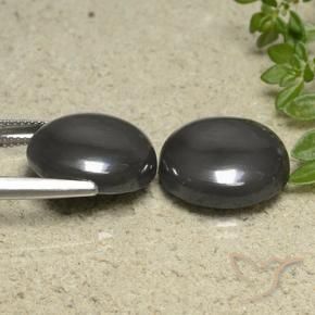 Pedras preciosas de Hematita Cinza escuro natural de 40.08 ct, Redondo, Opaco