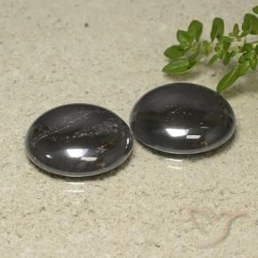 Pedras preciosas de Hematita preto cinza natural de 65.53 ct, Redondo, Opaco