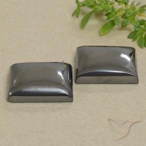 Pedras preciosas de Hematita cinza médio natural de 57.73 ct, baguete, Opaco