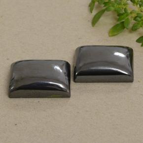 Pedras preciosas de hematita cinza natural de 48,80 ct, baguete, opaco