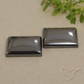 Pedras preciosas de Hematita cinza médio natural de 57.51 ct, baguete, Opaco