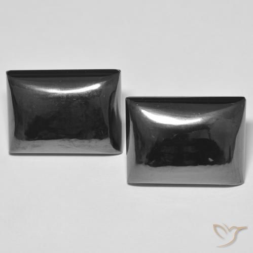 56,12 ct Baguete Hematita, 19,7 x 14,6 mm Do Brasil, Photo A