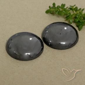 Pedras preciosas de Hematita cinza médio natural de 66.67 ct, Redondo, Opaco