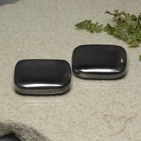 Pedras preciosas de Hematita Cinza escuro natural de 87.88 ct, Almofada, Opaco