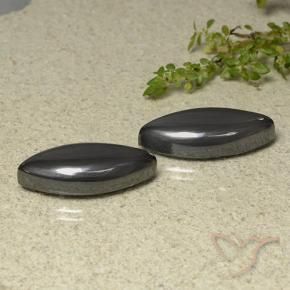 Pedras preciosas de Hematita Cinza escuro natural de 38.77 ct, Marquesa, Opaco