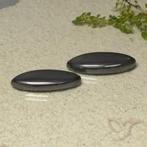 Pedras preciosas de Hematita preto cinza natural de 26.64 ct, Marquesa, Opaco