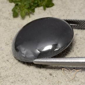 Hematita preto cinza Natural 37.89ct, Redondo, Opaco