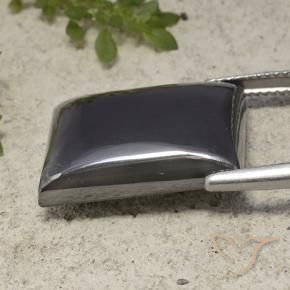 Hematita preto cinza Natural 28.35ct, baguete, Opaco