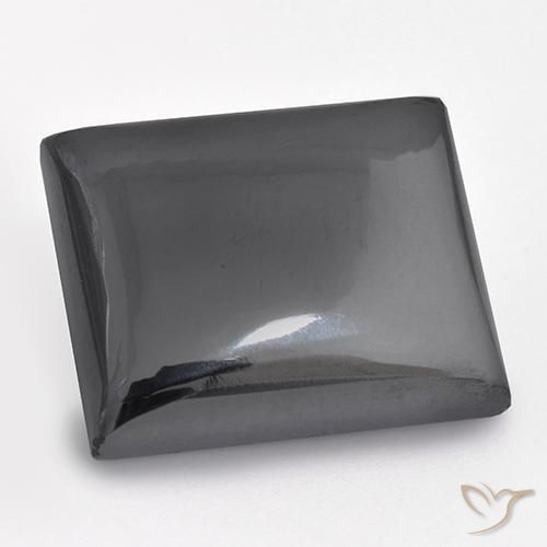 22.78ct Natural Cinza prateado Hematita, baguete, Opaco