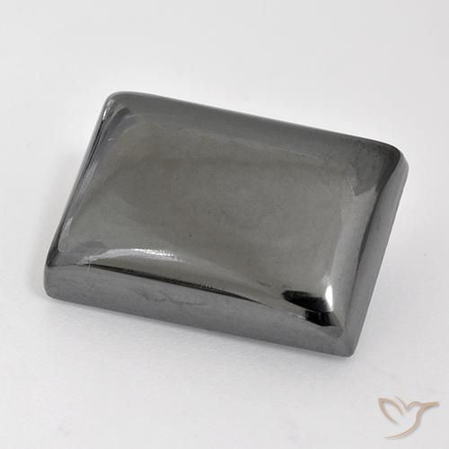 Hematita Cinza prateado Natural 25.84ct, baguete, Opaco