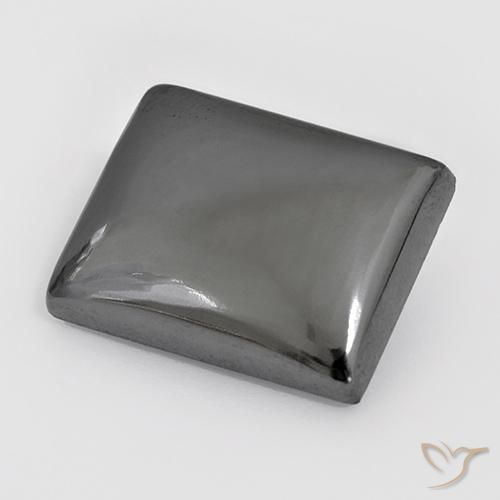 23.53ct Natural Cinza prateado Hematita, baguete, Opaco