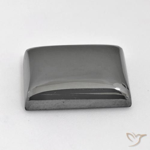 Hematita Cinza prateado Natural 30.37ct, baguete, Opaco