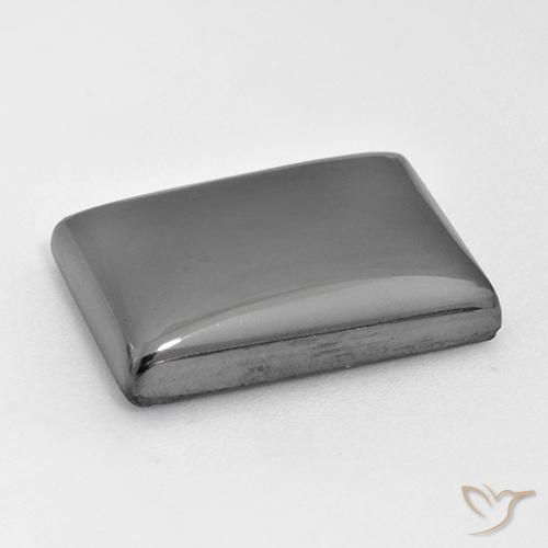 Hematita cinza médio Natural 26.82ct, baguete, Opaco