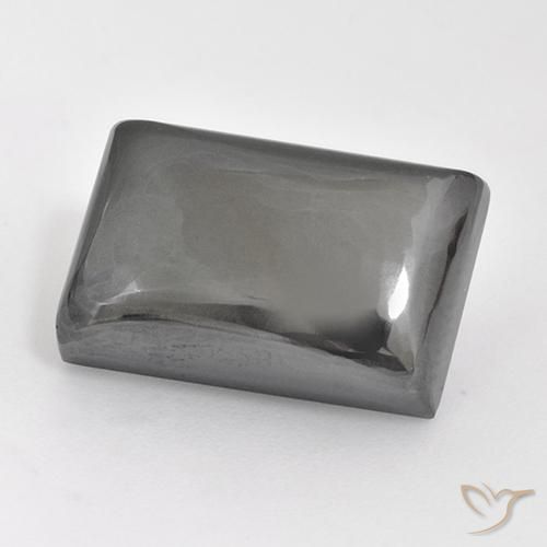19.79ct Natural Cinza prateado Hematita, baguete, Opaco