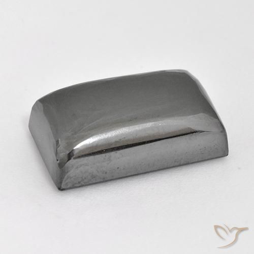 Hematita Cinza prateado Natural 19.79ct, baguete, Opaco