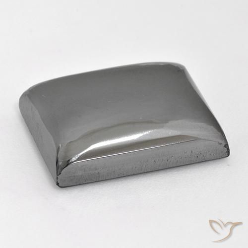 Hematita Cinza prateado Natural 28.12ct, baguete, Opaco