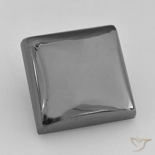 Hematita cinza médio Natural 21.92ct, Quadrado, Opaco