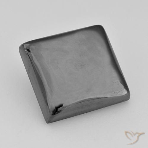 23.29ct Natural Cinza prateado Hematita, Quadrado, Opaco