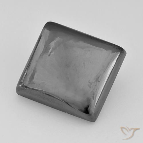 Hematita Cinza prateado Natural 23.29ct, Quadrado, Opaco