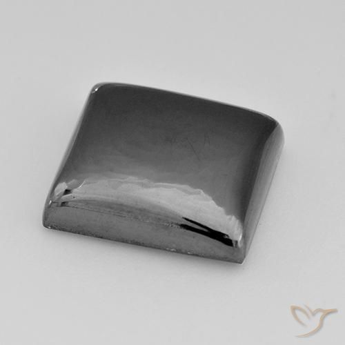 Hematita Cinza prateado Natural 23.29ct, Quadrado, Opaco