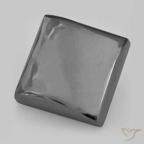 25.13ct Natural cinza médio Hematita, Quadrado, Opaco