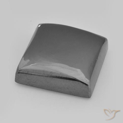 Hematita cinza médio Natural 25.13ct, Quadrado, Opaco