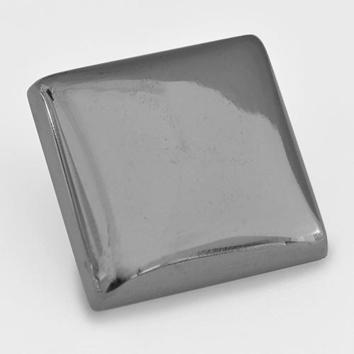 Hematita cinza natural 18,67ct, quadrado, opaco