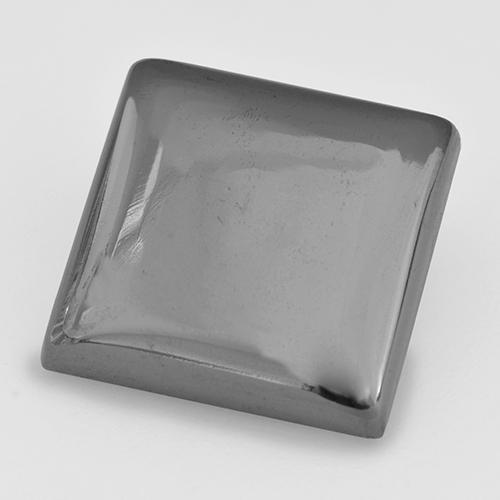 Hematita cinza natural 18,67ct, quadrado, opaco