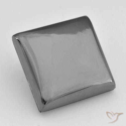 27.30ct Natural cinza médio Hematita, Quadrado, Opaco