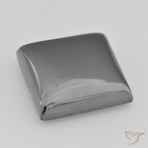 Hematita cinza médio Natural 27.30ct, Quadrado, Opaco