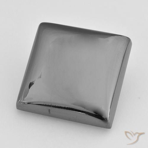 Hematita Cinza prateado Natural 20.88ct, Quadrado, Opaco