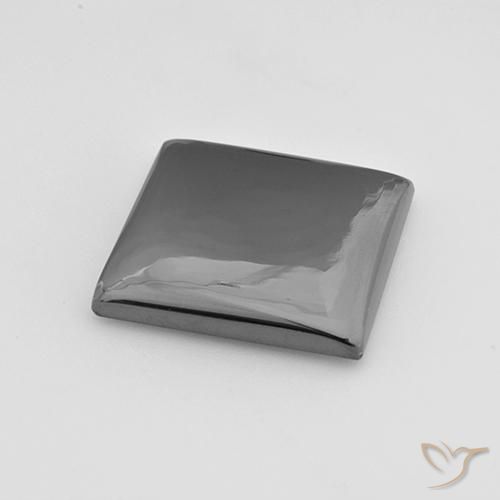Hematita cinza médio Natural 20.31ct, Quadrado, Opaco