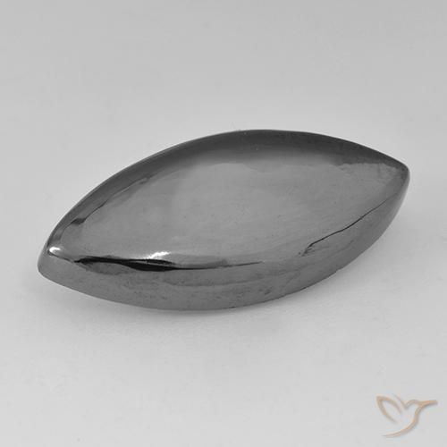 23.24ct Natural cinza médio Hematita, Marquesa, Opaco