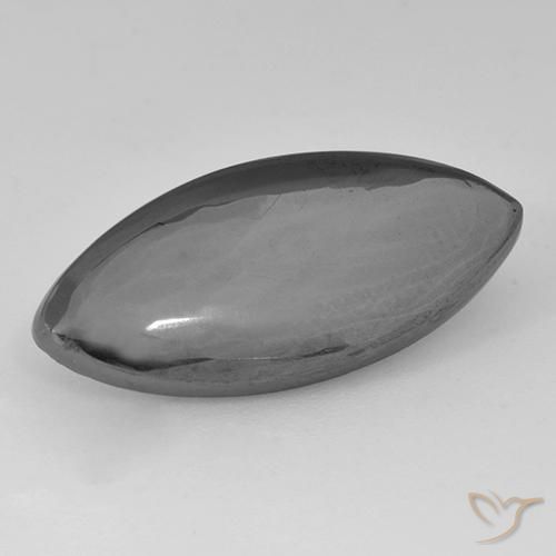 14.12ct Natural cinza médio Hematita, Marquesa, Opaco