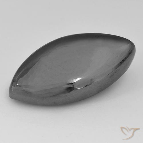 Hematita cinza médio Natural 19.85ct, Marquesa, Opaco