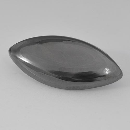 Hematita cinza natural 10,23ct, marquise, opaco