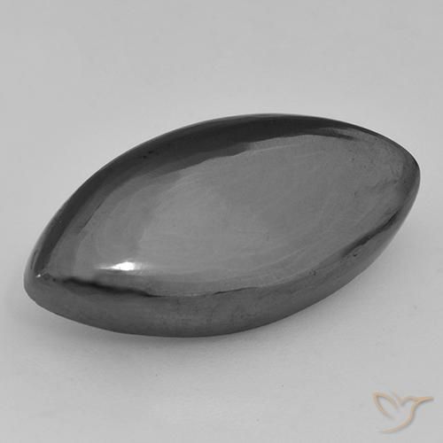 21.59ct Natural cinza médio Hematita, Marquesa, Opaco