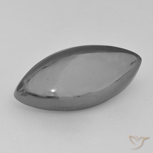 19.46ct Natural Cinza prateado Hematita, Marquesa, Opaco