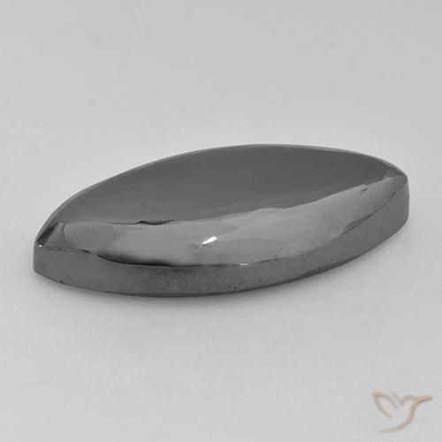 Hematita Cinza prateado Natural 19.46ct, Marquesa, Opaco